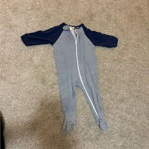 Gerber Navy and White Striped Footie